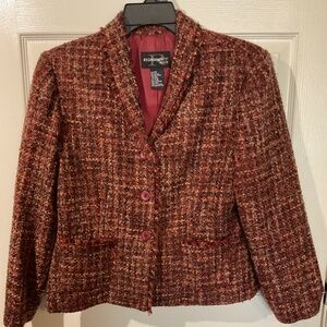 Requirements Tweed Multi-Colored Blazer